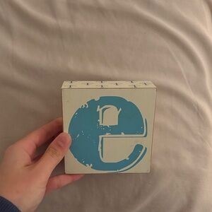 Blue and White Block Decor